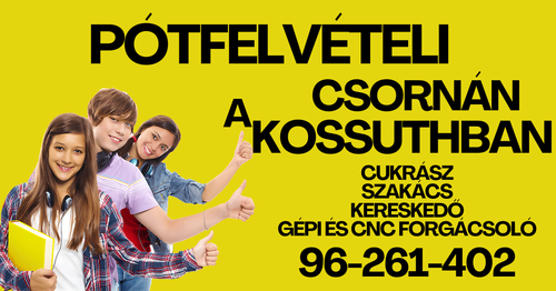 Pótbeiratkozás 2026/27-es szakképző évfolyamra